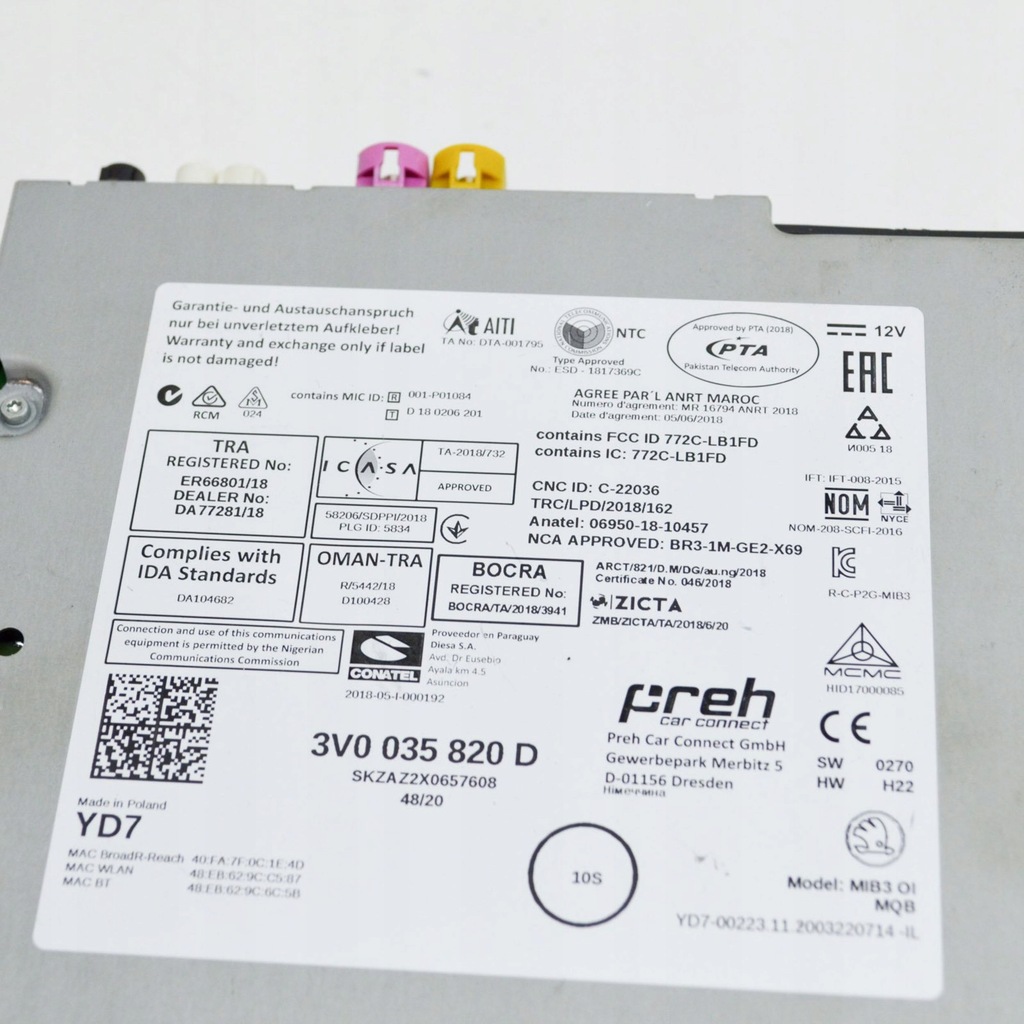 фото №6, Skoda karoq 2021 модуль / блок управления gps