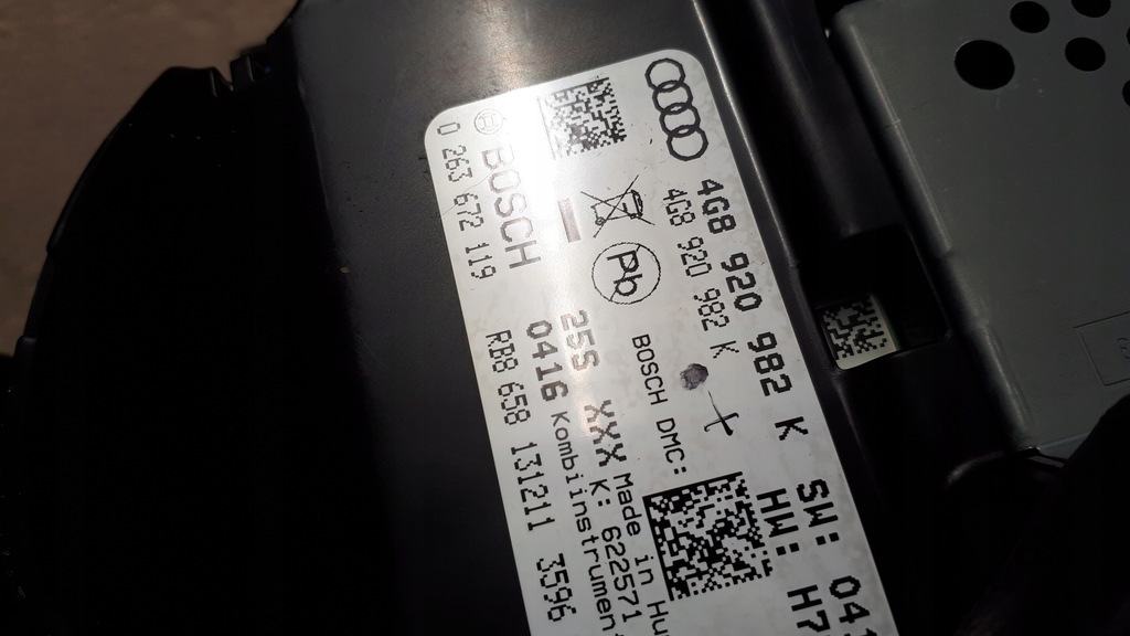 фото №8, A7 4g счетчик приборная панель 3.0 tdi дизель 4g8920982k