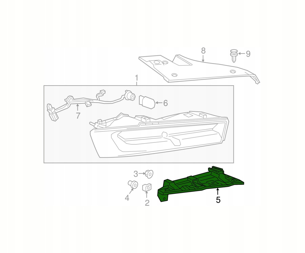 фото №1, Кронштейн перед chevrolet camaro 2019- 84529728 правая