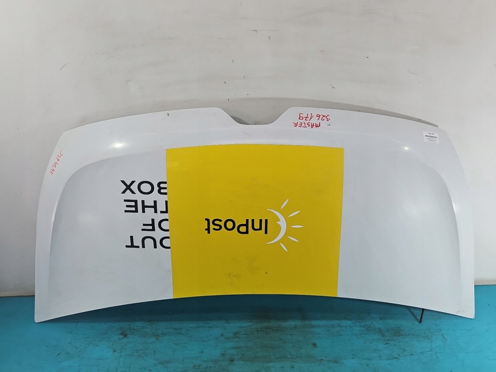 Купити Капот передня кришка двигуна renault master 3 14-19 рестайлінг  білий