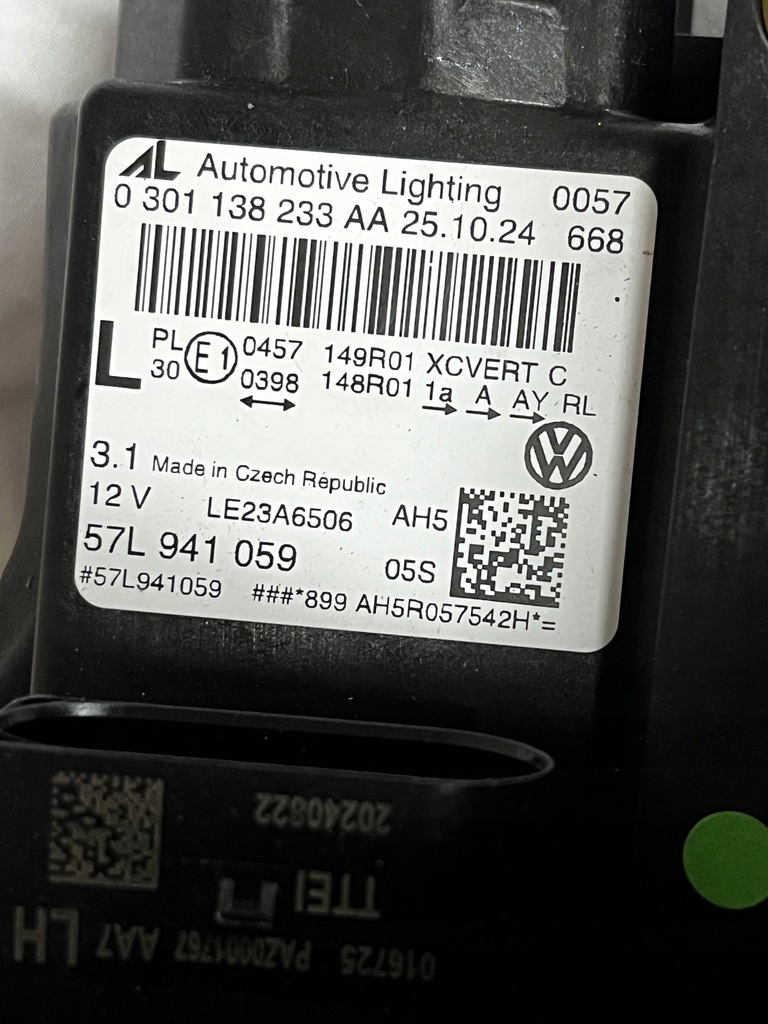 фото №9, Лампи перед vw tayron 57l941059 57l941060 повний nowe &