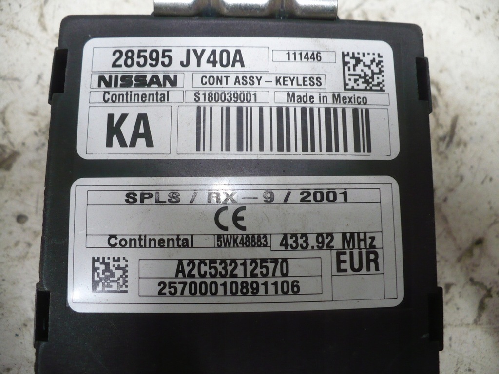 фото №3, Блок керування модуль keyless renault koleos i 1