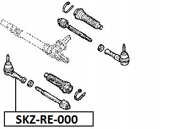 фото №2, Наконечник тяга правая renault modus 7701474642
