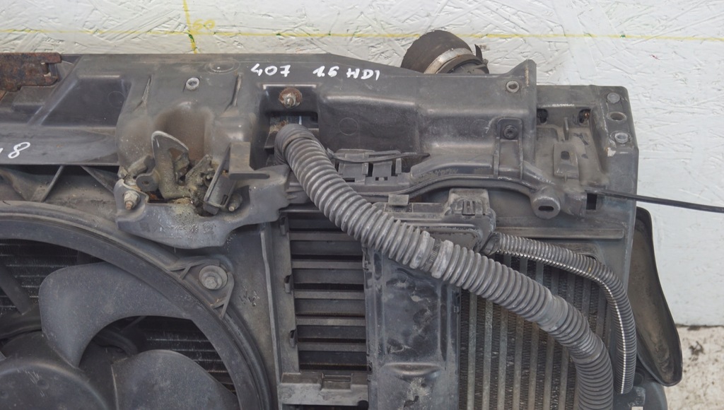 фото №6, Pas передній радіатор peugeot 407 1.6 hdi