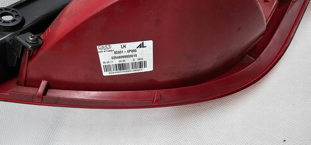 фото №7, Hyundai i20 pb 2008-2012 лампа задня задня ліва 92401-4p000 демонтаж fv