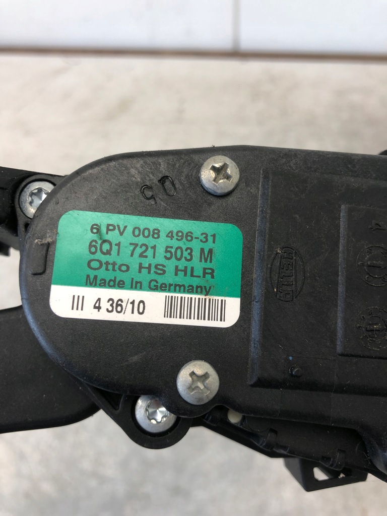 фото №5, Педаль газа потенциометр vw polo v 6q1721503m