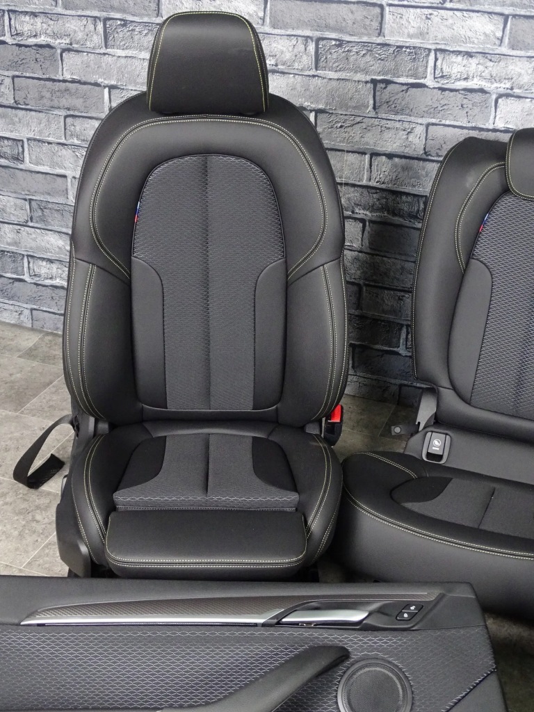 фото №11, Сидіння заднє сидіння обшивки салон середина bmw f39 x2 m-pakiet жовта nić шкіра new