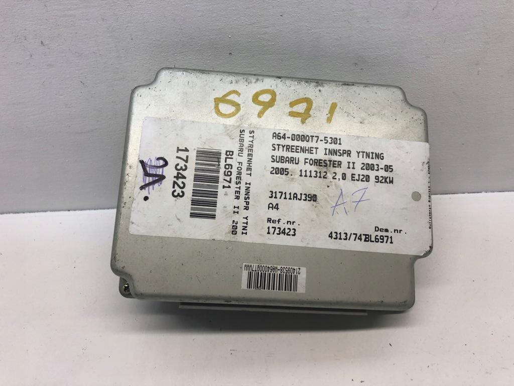 фото №1, Бортовой компьютер блок управления subaru forester a64-000qt7-5301