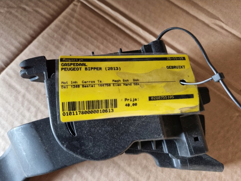 Педаль газа 51801577 0280755105 fiat fiorino qubo bipper nemo 1.3 16v m-jet Оригинал