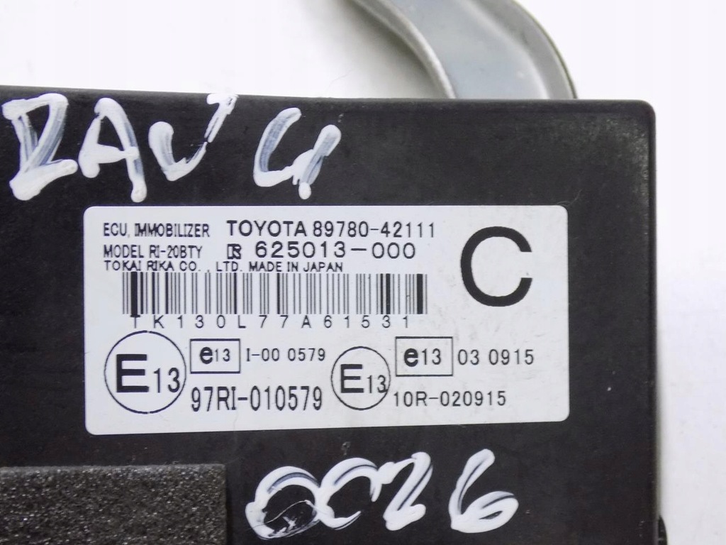 фото №2, Toyota rav4 iii 2.2 модуль иммобилайзер 89780-42111