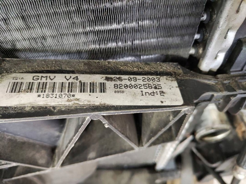 Радиатор воды кондиционера вентилятор renault laguna 2 1.9 dci 8200025635 в Украине