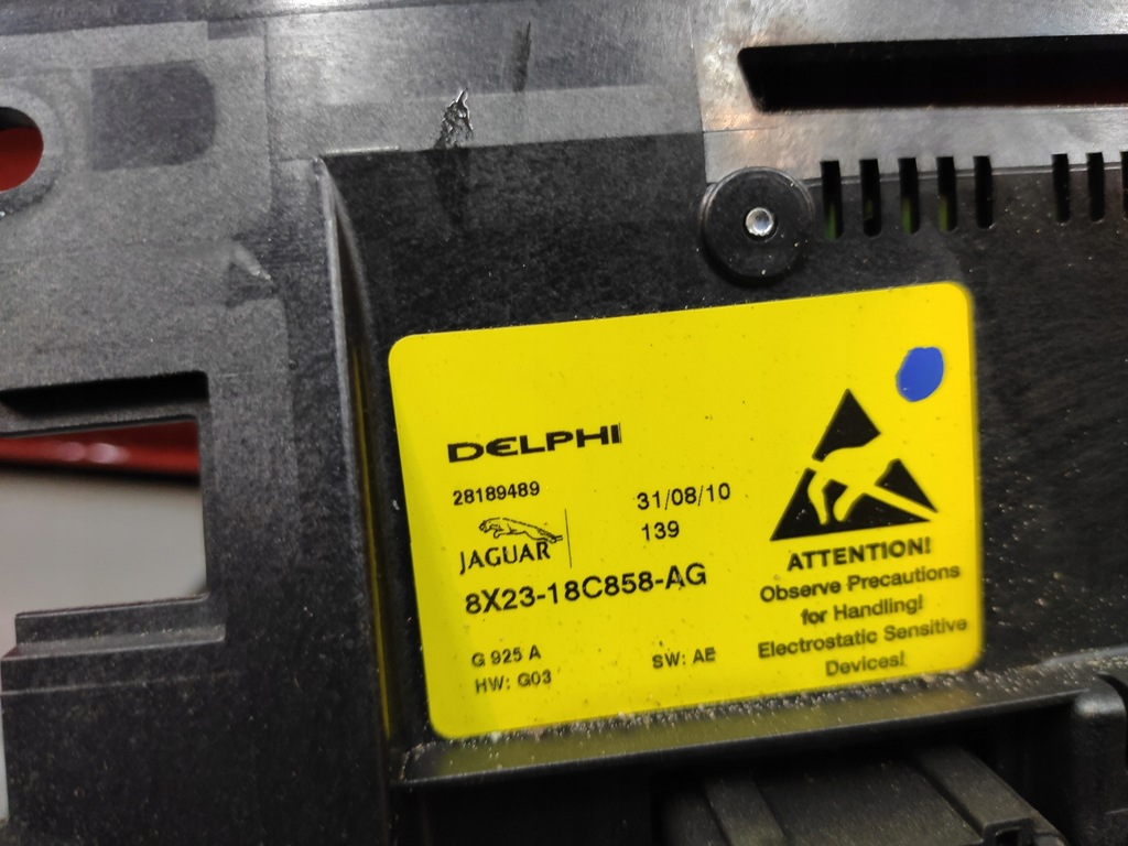 фото №7, Jaguar xf x250 3.0d панель кондиціонера обдув рамка оригінал