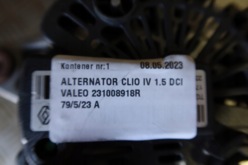 Генератор clio iv 1.5 dci 231008918r Оригинал