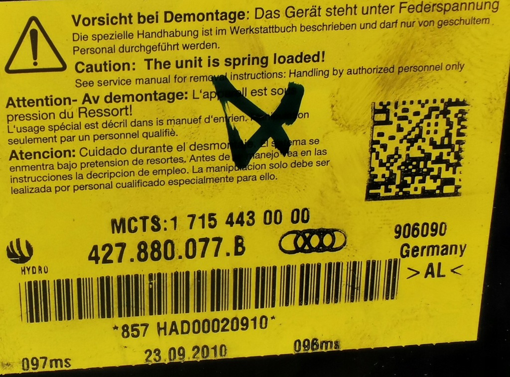 фото №4, Крышка крыша kpl. audi r8 cabrio spyder новый 1