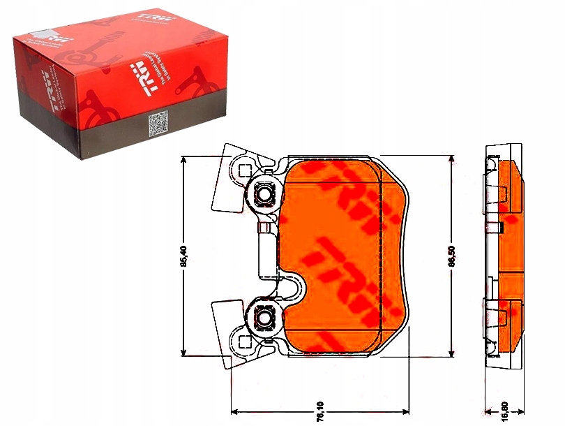 фото №1, Trw тормозные колодки тормозные bmw 1 123 d e81