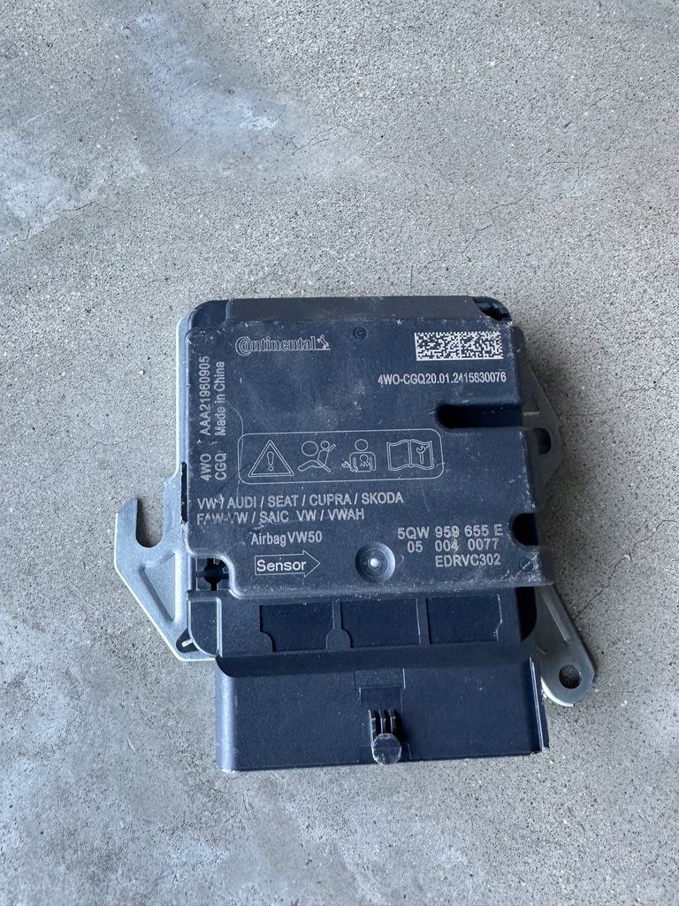 фото №1, Vw ag модуль блок управления подушек безопасности 5qw959655e !