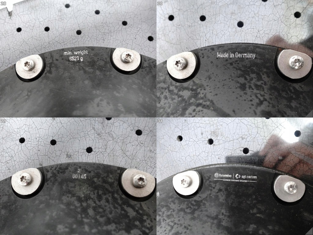 фото №14, Porsche cayenne 9y0 9y3 panamera 971 taycan диск керамічна права задня