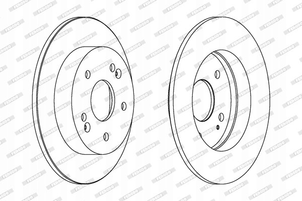 фото №1, Тормозные диски тормозные задняя ferodo ddf1483