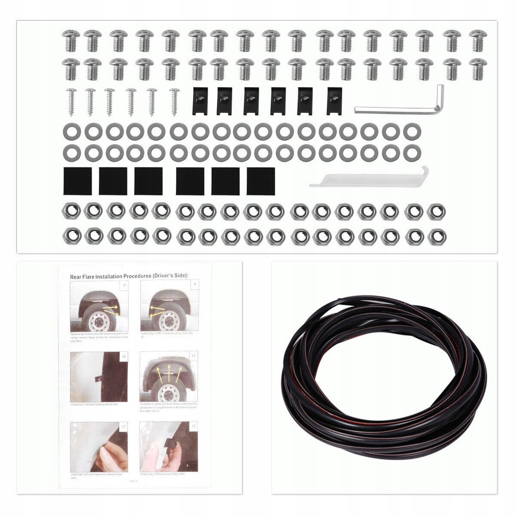 фото №5, Dodge ram 1500 2011- молдинг накладки розширювачі крила з otworam текстура