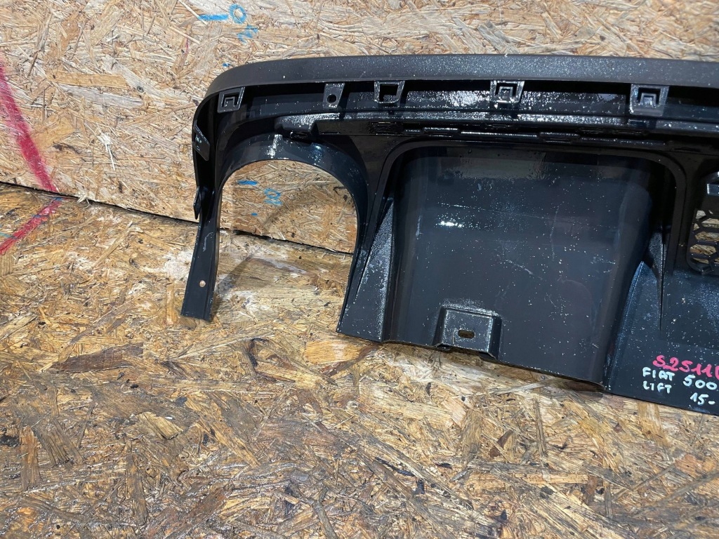 фото №8, Fiat 500 abarth 595 lift 15-24 спойлер молдинг накладка бампера задняя задняя