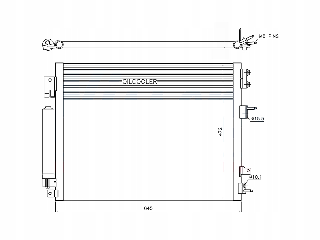 фото №7, Радіатор кондиціонера chrysler 300 2011r.- nowa