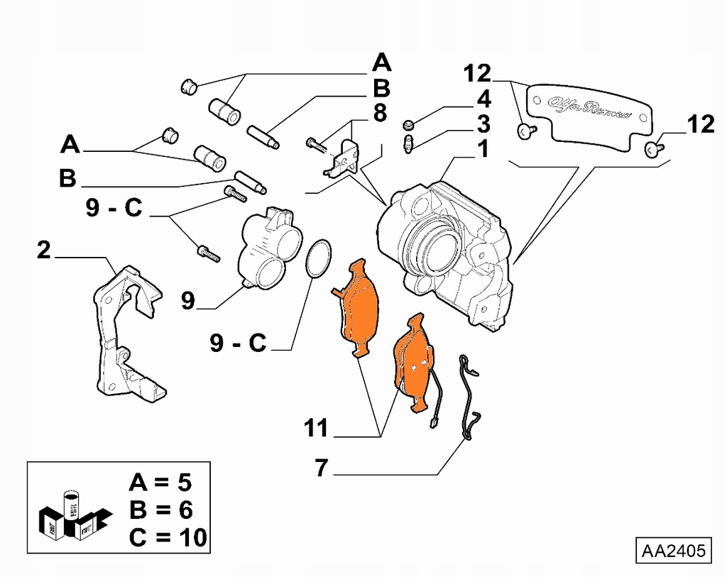 фото №1, Тормозные колодки тормозные задняя alfa romeo giulia stelvio 2.0 2.2