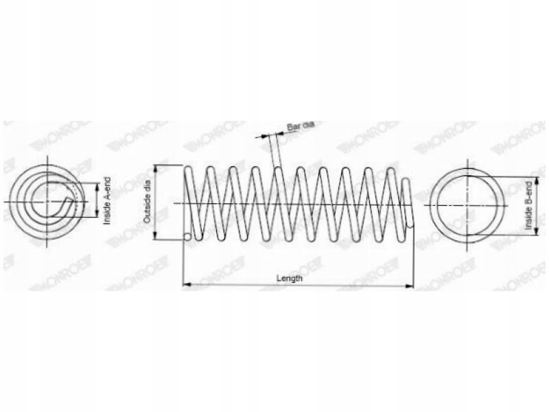 фото №2, Пружины перед monroe sp3462