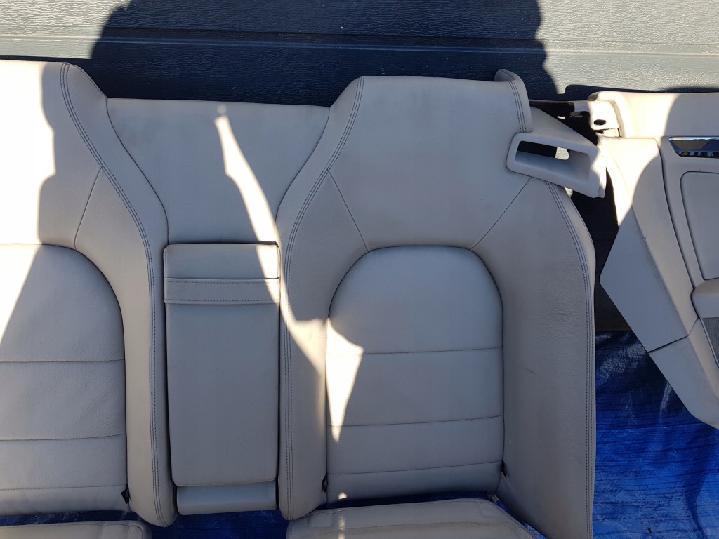фото №11, Mercedes w207 c207 cabrio сидіння заднє сидіння обшивки комплект шкіра airscarf