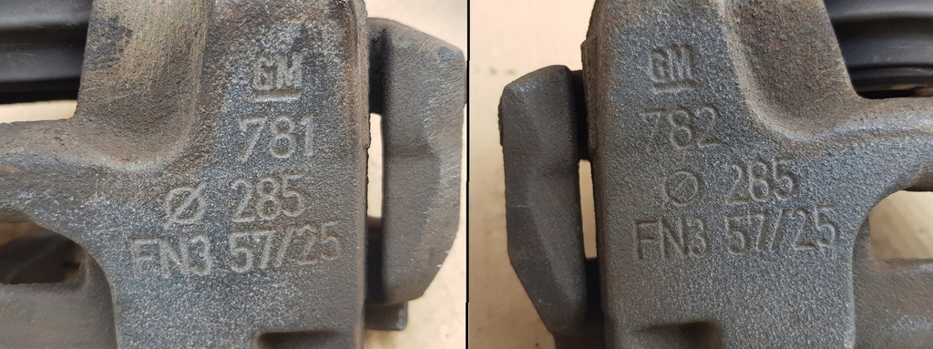 фото №14, Суппорты + скоба + тормозные колодки перед / opel vectra c / 285mm 57mm / исправные