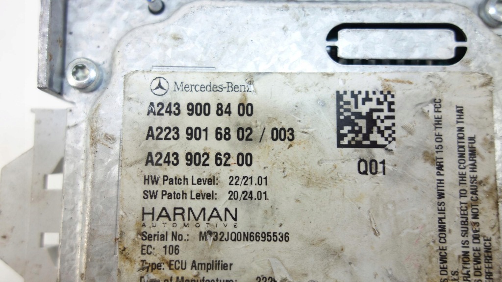 фото №12, Усилитель harman mercedes w223 w447 a2439008400