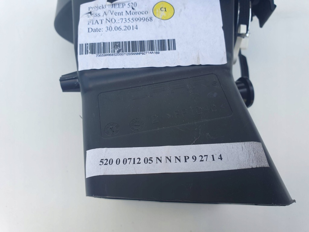 фото №8, Jeep renegade боковая решётка обдув панели приборной панели перед