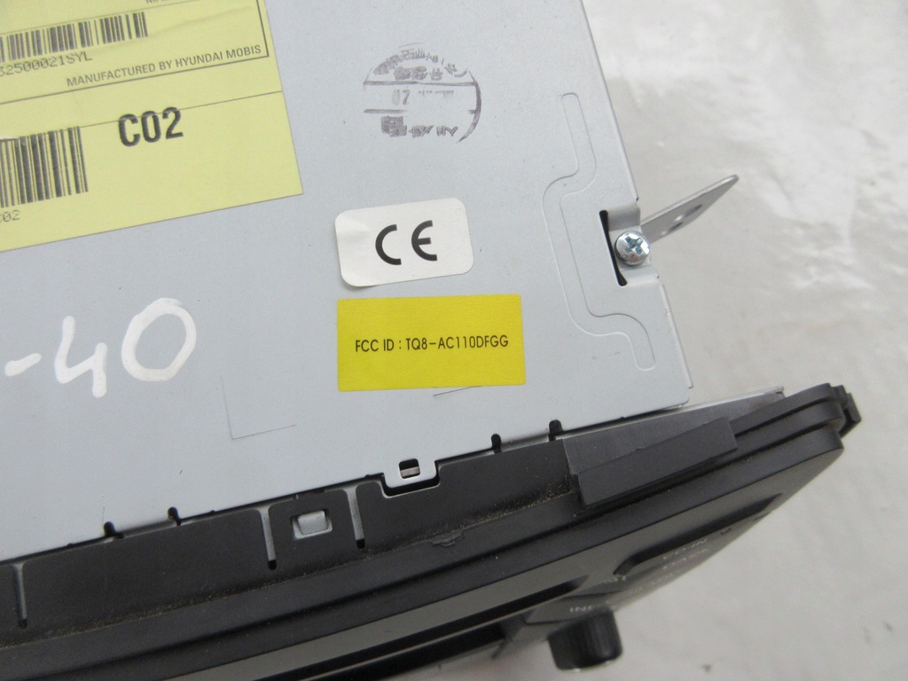 фото №4, Радио панель радиопроигрыватель cd hyundai i40 96170-3z0504x