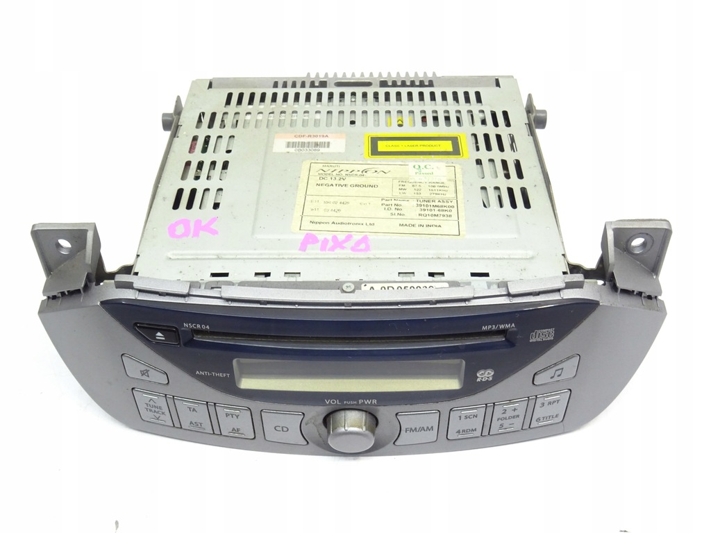 фото №8, Радио cd проигрыватель nissan pixo suzuki alto 2009- 39101-68k0