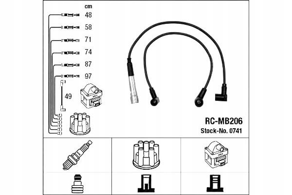 фото №2, Набір трубопровід запалювання mercedes coupe c123