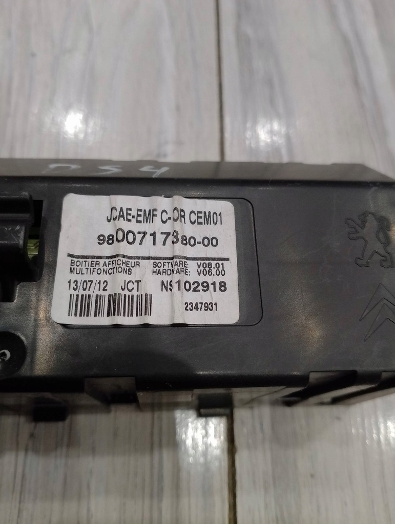 фото №3, Дисплей радіо c4 ii ds4 citroen 9800717380