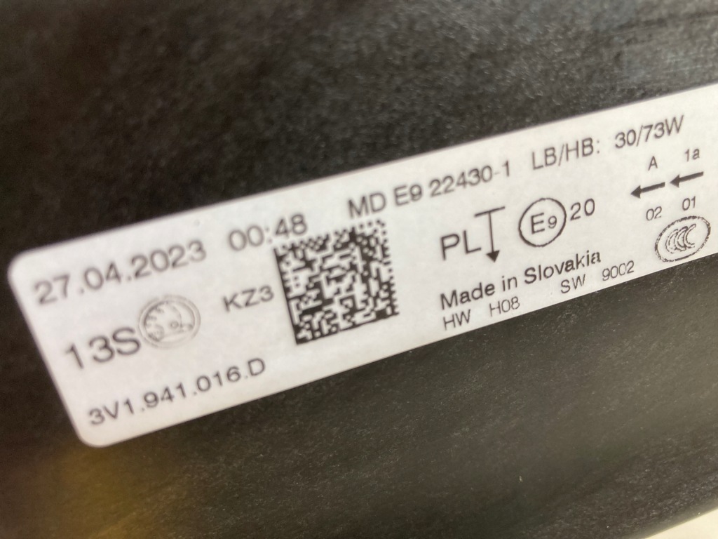 фото №8, Skoda superb iii 3 lift 3v1 лампа правая full led 3v1941016d