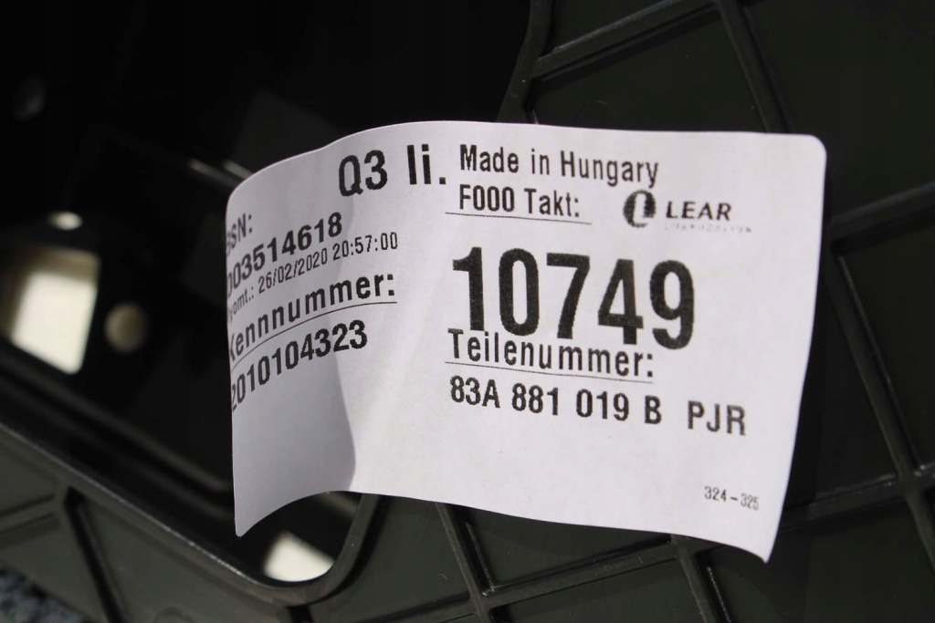 фото №15, Audi q3 83a ii сиденья комплект сидений сидений сиденья обивка кожа czar