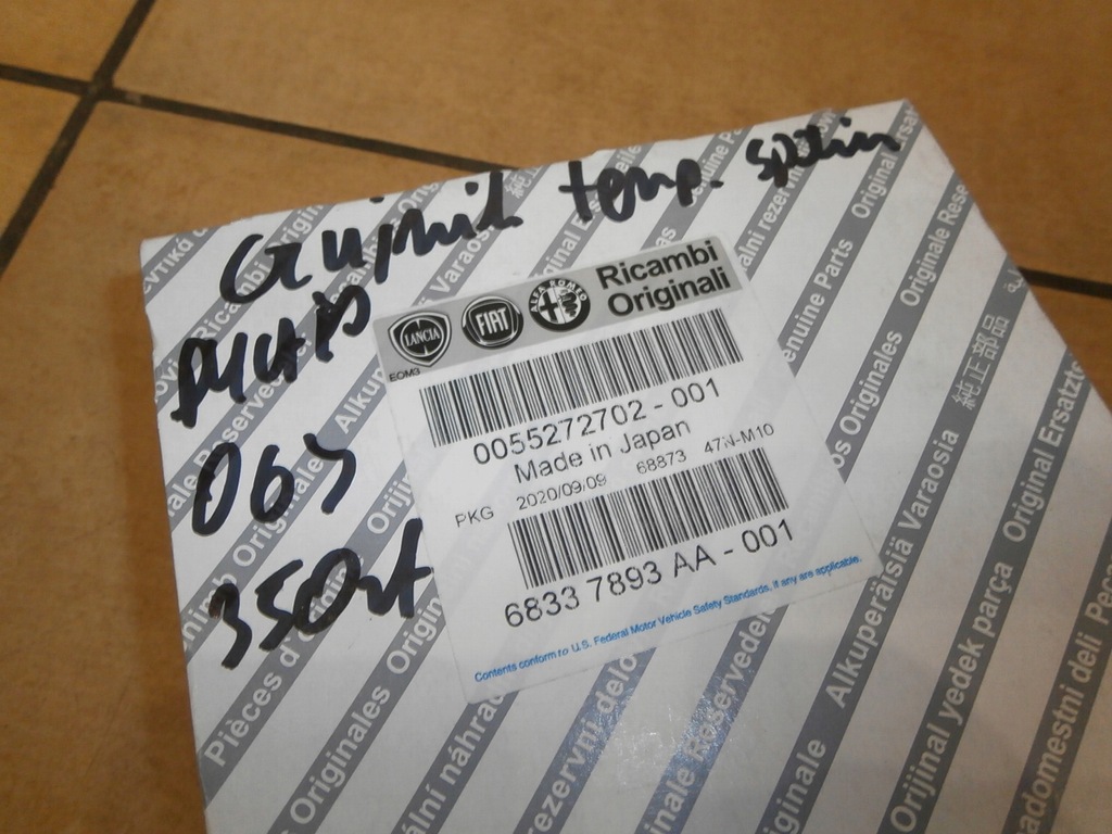 фото №12, Датчик температура. вихлопних газів fiat ducato 250 2,3 оригінальний номер