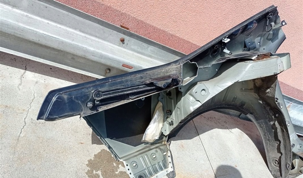 фото №9, Четверть крыло левый задняя vw phaeton 3d 02-10 код лакокрасочного покрытия lr5w lunablau