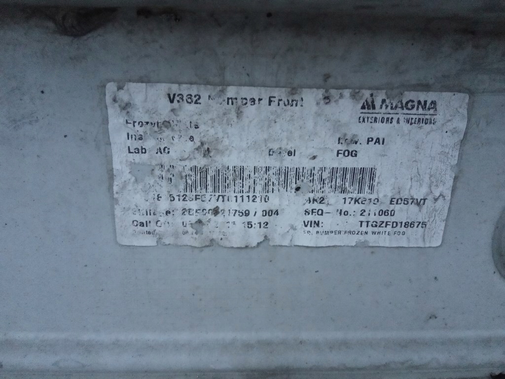 фото №15, Ford transit custom 2013-17r. - бампер перед