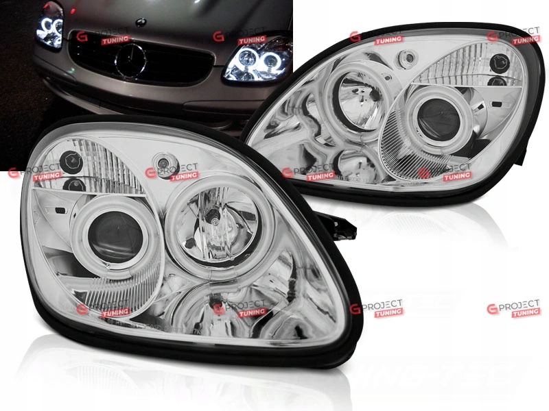фото №3, Фари angel eyes do mercedes slk r170 1996 - 2004