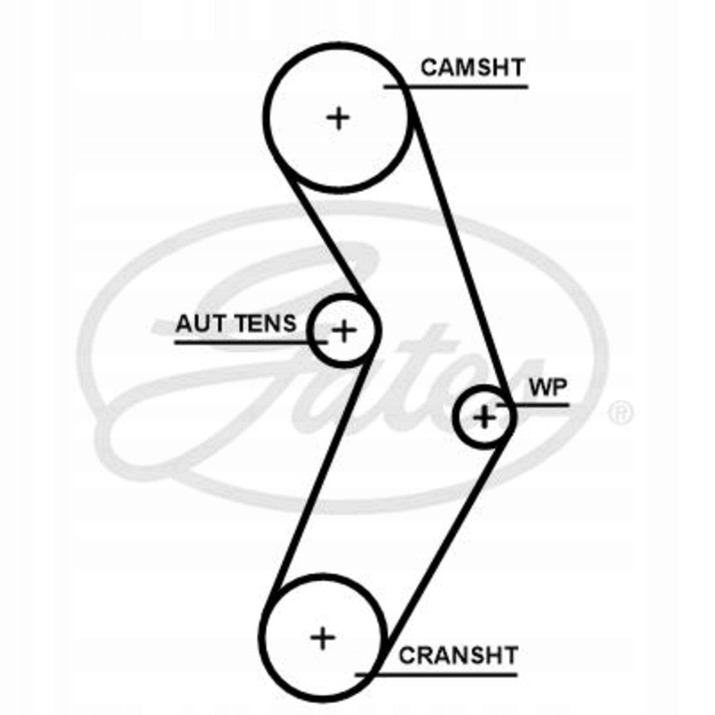 фото №1, Грм + насос zest. abarth fiat jeep gates