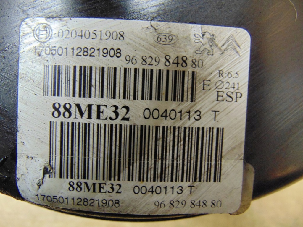 фото №5, Насос гальмівна підсилювач гальм citroen ds3 9682984880