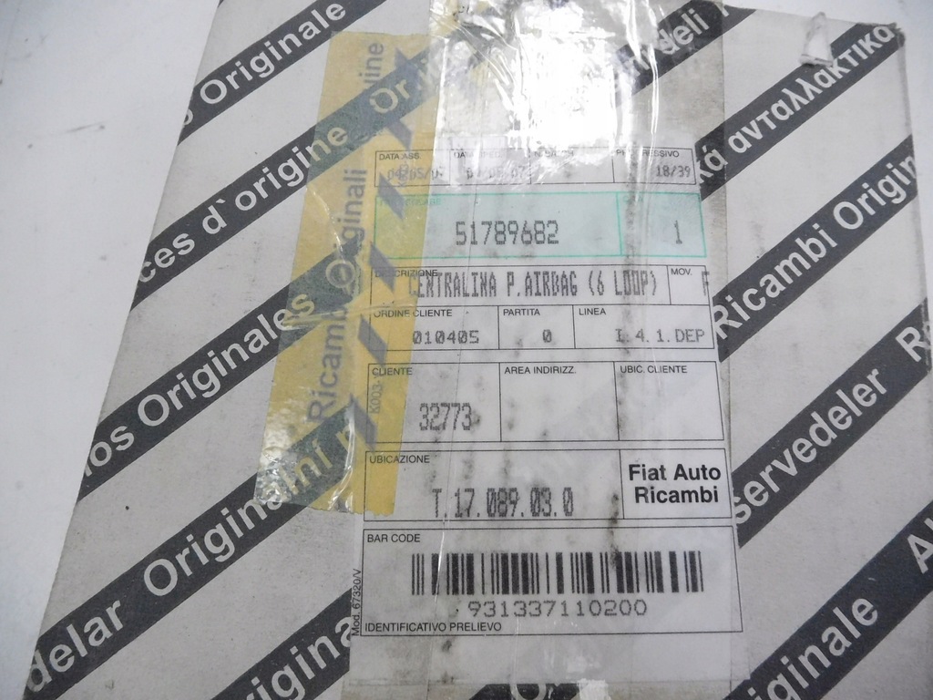 фото №10, Датчик подушка безпеки lancia ypsilon оригінальний номер 51789682