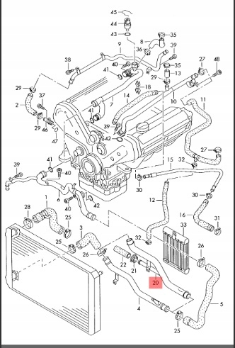 фото №8, Труба магістраль wody рідина audi a8 d2 3.3 tdi 225km akf 99-02 4d0121169c