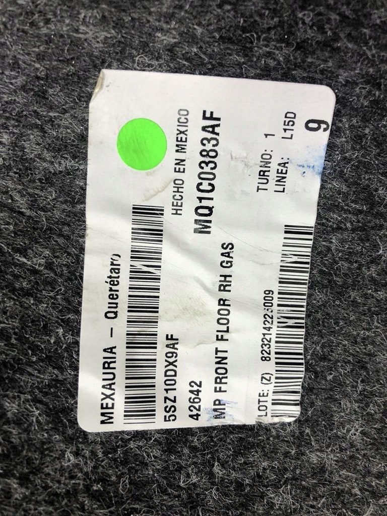 фото №10, Обшивка коврик задняя jeep compass ii 5sz10dx9