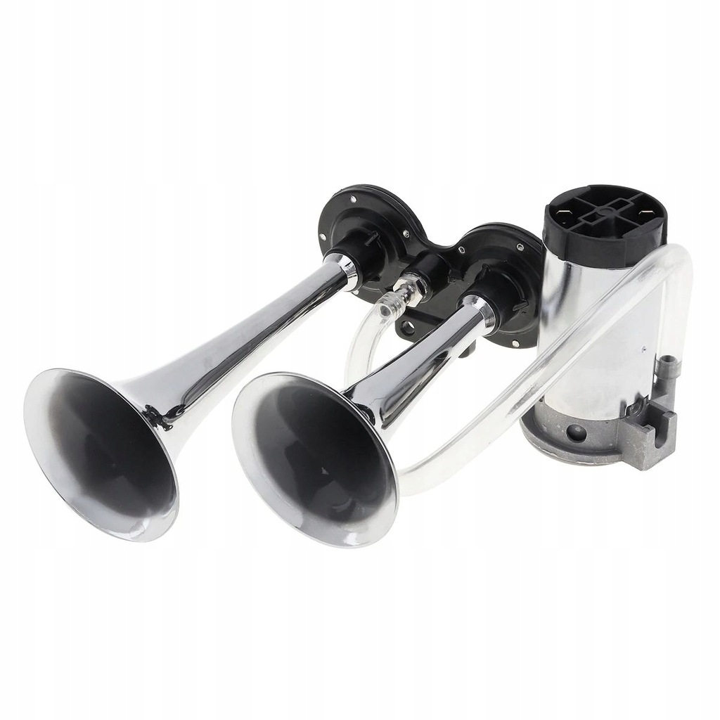фото №11, Клаксон автомобильный сигнал сигнал хром jak tir двойной 2 сигнальные трубы