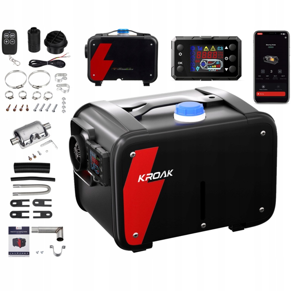 фото №12, Обігрівач стояночний 8kw 12/24v обігрівач дизель webasto bluetooth lcd