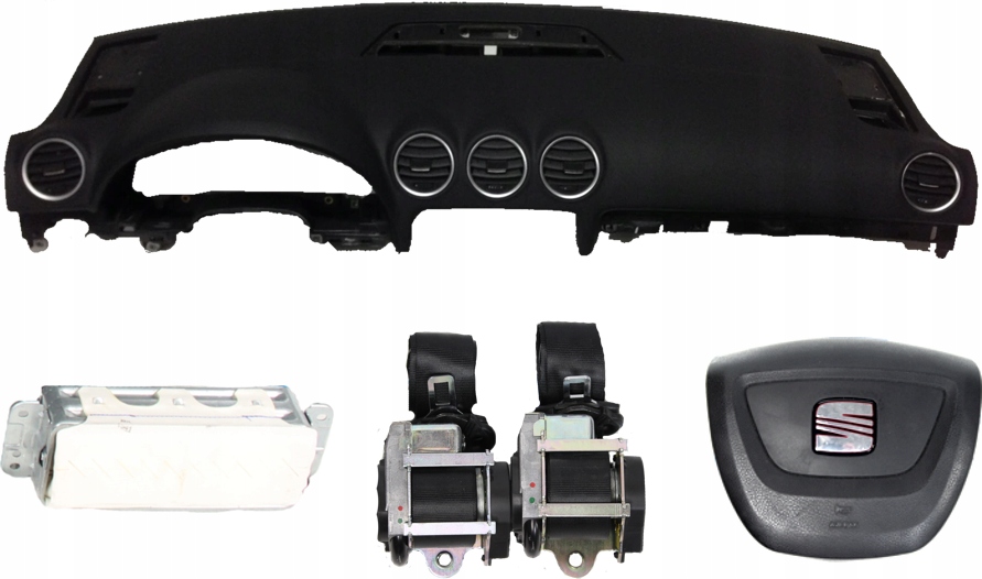 фото №1, Приборная панель консоль подушка безопасности ремни seat exeo