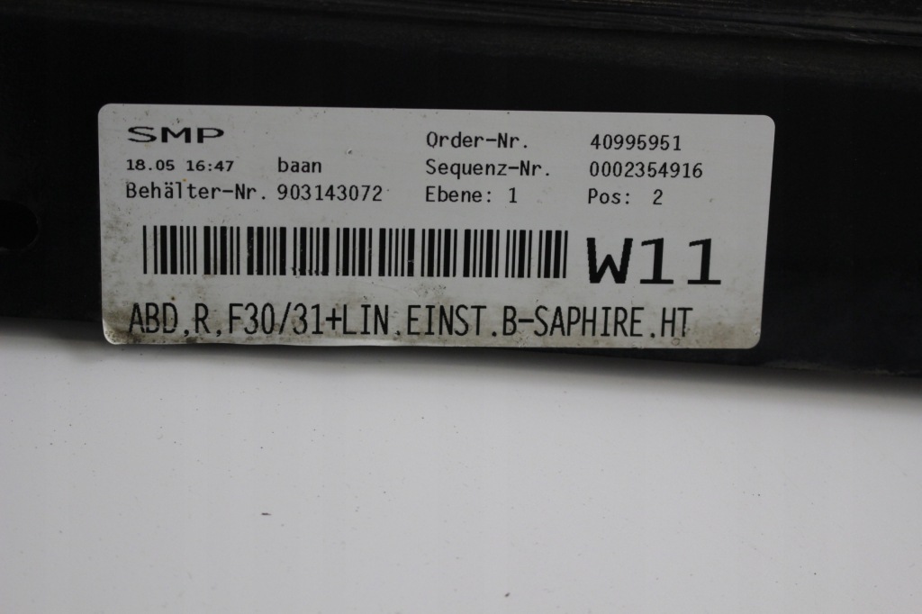 фото №10, Молдинг поріг права bmw f30/f31 475 black sapphire